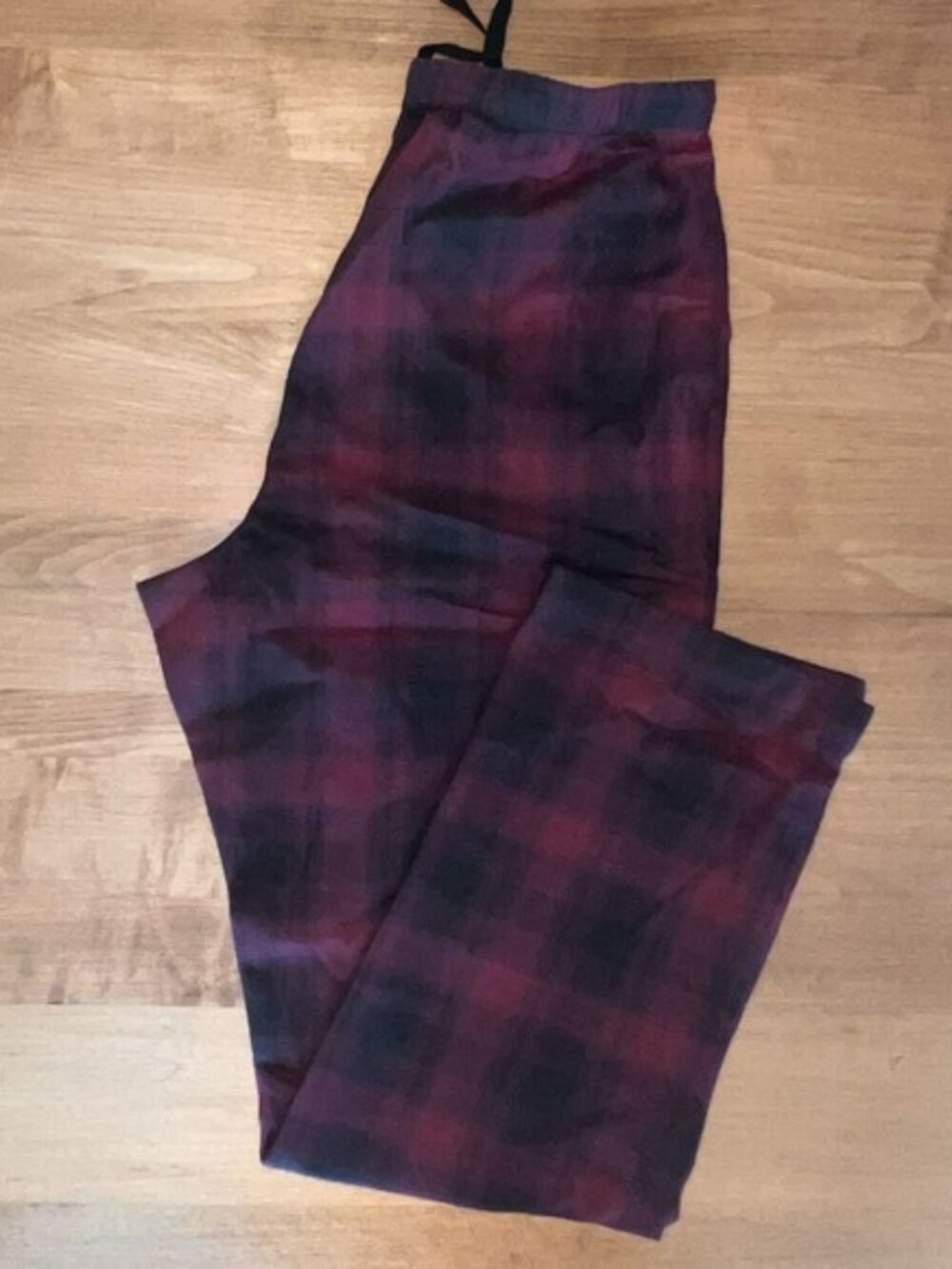 NWOT Old Ranch Men's Plaid Black And Red Pajama Bottoms Pants Drawstring‎